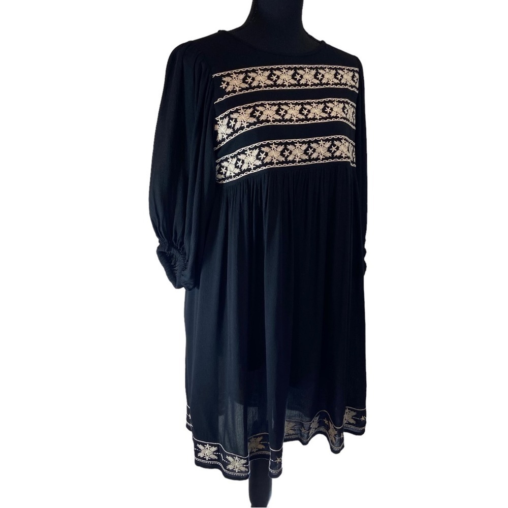 Bohme Boho Embroidered Mini Dress